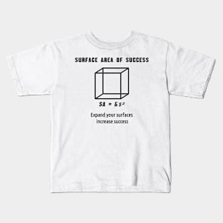 T shirt design Surface Area of Success Kids T-Shirt